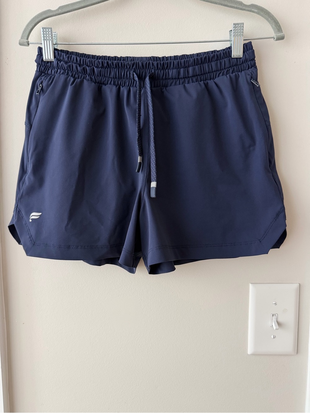 Fabletics Navy Athletic Drawstring Shorts